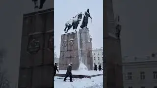 Зима.... Вильнюс #vilnius #музыка #aigenerated