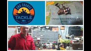 Olympic Zebra 4000 spin fishing reel how to take apart and service