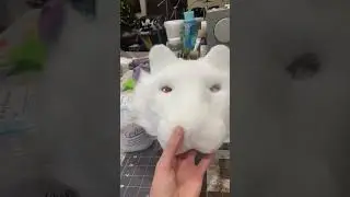 Painting a tiger mask #furry #fursuitmaker #fursuit