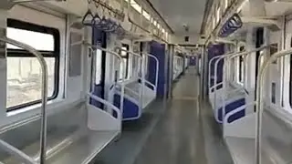 اول جولة بالقطار الكهربائي الخفيف LRT من محطة عدلى منصور لمحطة بدر