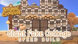 20 SIMPLE PANELS?! | Giant Fake Cottage Speed Build | ACNH