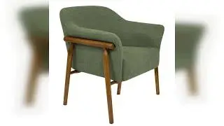 Review: Poltrona Luna Base Madeira Castanho Poli&eacute;ster Boucl&eacute; Verde - Nexta Casa Verde