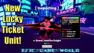 Jadefire Knight Evo and Showcase Anime Defenders Roblox