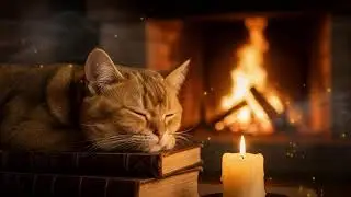 Relaxing 432Hz Cat Music 🐾 | Anxiety Relief Deep Sleep Sounds And Peaceful Cozy Night Ambience