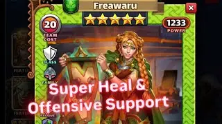 Empires & Puzzles Hero : 🍀Freawaru - Super Healer provides BadA** Offensive Support❗️
