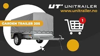 Tilhenger 200x205 UNITRAILER Garden Trailer 205 med kapell 750 KG