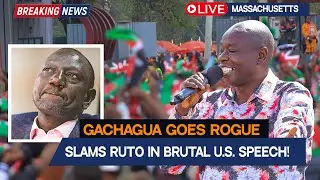 Gachagua Destroys Ruto&rsquo;s Bloody Regime in Brutal U.S. Speech!