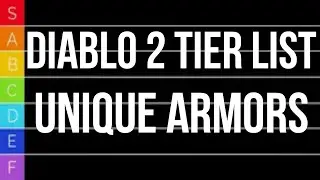 Diablo 2 TIER LIST - Unique Armors