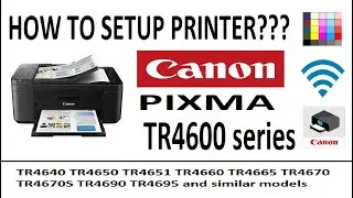Беспроводная настройка для Canon PIXMA TR4640 TR4650 TR4651 TR4660 TR4665 TR4670 TR4670S TR4690 TR4600