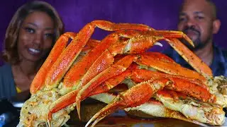 Huge Spicy Snow Crab Legs Seafood Mukbang FeastwithCornese