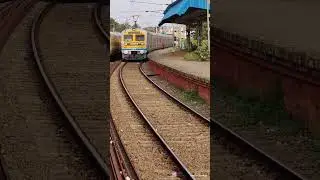 ✨ Cute 😍 Kollam MEMU Train💛 🚂🇮🇳🔥 #shorts #short #trendingshorts #indianrailways
