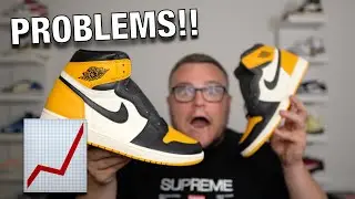 THESE WILL BE A PROBLEM!! Air Jordan 1 Taxi Yellow Toe