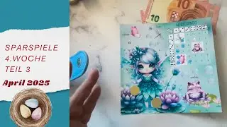 💕Sparspiele und Challenges | 4. Woche April 2025 💕| Teil 3 | Sparen mit der Umschlagmethode