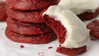 Red Velvet Cake Mix Cookies