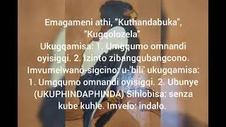 Inkondlo. Okwami Nawe. Ukuchazwa kwamagama akhethiwe. Video 2 of 3.