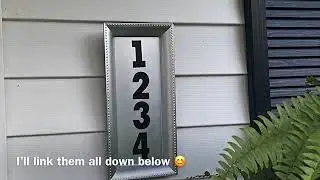 Easy Dollar Tree Mailbox Number Home Street  Sign