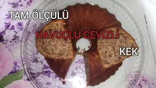 Tam ölçülü cevizli havuçlu kek/kış keki tarifi 