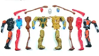 MARVEL ASSEMBLE TOYS THANOS ARMOR VS SIRENHEAT VS SPIDER-MAN GODHI VS ANT-MAN...