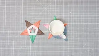 How to make an origami star coaster