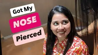 Finallyyy got my nose piercing done | Nose Piercing | Gunshot | Piercing | Vlog