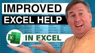 Excel - Improved Excel Help: Episode 1499