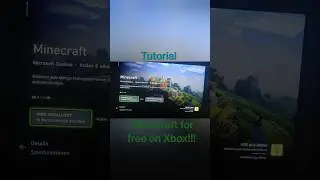 Minecraft for free on Xbox!! Xbox Series S/X Xbox One #xbox #minecraft #minecraftforfree ;)
