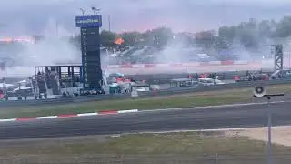 James Deane absolutely sending it at the Falken tires drift show at Nurburgring!