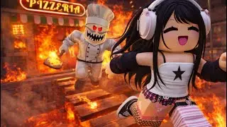 Я сбежала от злого шефа Roblox🍕 