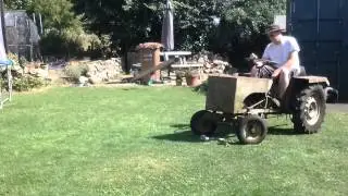 Classic compact tractor in action