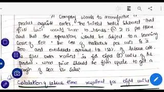 Chapter 03 learning curve thoery II problem 04