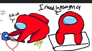 I doodled things that happen in among us to me