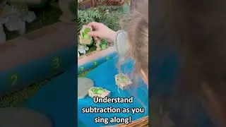 Five Frogs on a Log #eyfs #fivelittlespeckledfrogs #earlymaths #shorts #nurseyrhymes