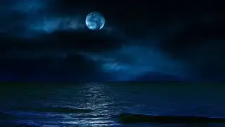 2 Hours of Ambient Music for Deep Sleep 🌙 Calm Night Ocean & Moonlight