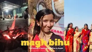 Magh Bihu in Assam✨🌾 the festival of feasts and bonfires.
