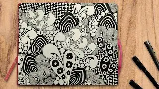 Abstract Zentangle Art | Creative Zentangle Inspired Drawing