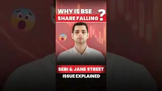 Why Is BSE Share Falling? SEBI & Jane Street Issue Explained #shorts