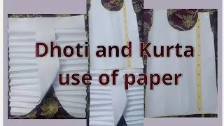 How to make Dhoti and Kurta with useof paper#dhotikurta#dreamsworld#likesharesubscribe#youtube#viral