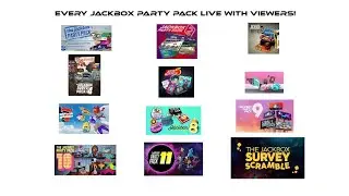 Every Jackbox party pack live with viewers!