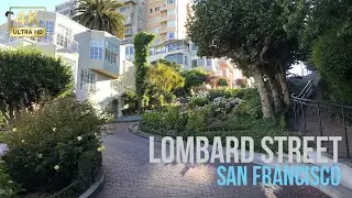 San Francisco 4K - Lombard Street Virtual Walking Tour