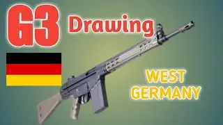 G3 Assault Rifle Drawing