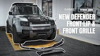 FITMENT GUIDE ｜ NEW DEFENDER L663 ZHOUS DESIGN  GLOSS BLACK FRONT LIP & FRONT GRILLE INSTALLTION
