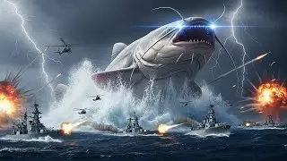 Monster White Catfish vs Modern Military | Cinematic War