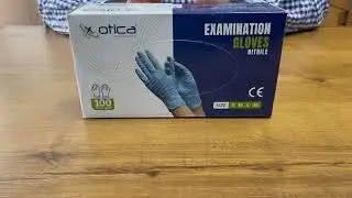 Best nitrile Gloves Otica Nitrile Hand Gloves Package Unboxing and demo