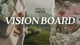 Making my first offline Vision Board for 2025 I Tips and Tricks for making a vision board