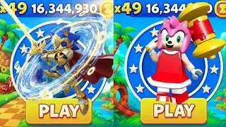 Sonic Dash - Excalibur Sonic VS Lego Amy _ Movie Sonic vs All Bosses Zazz Eggman