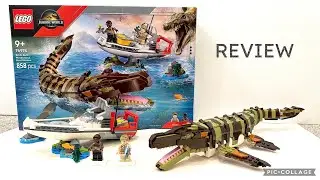 2025 LEGO Jurassic World Rebirth 76974 Brick Built Mosasaurus Boat Mission REVIEW!!!