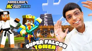 BUILDING THE SUPER FALCON TOWER IN MCFLEET SERVER 😁 | INDEPENDENCE DAY SPECIAL 