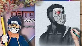 &ldquo;Obito Uchiha Realistic Pencil Sketch | Naruto Anime Art | Pencil Drawing by Nikunj Art Room&rdquo;
