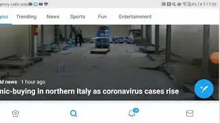 Panic Buying in Northern Italy as Coronavirus Cases rise Supermarkets Emptied