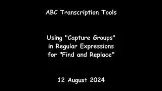 ABC Transcription Tools - Using 